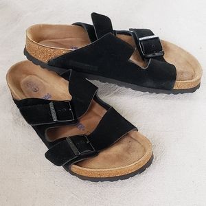 Birkenstock Arizona Soft Footbed Black suede 39